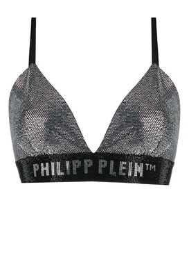 rhinestone embellished bra