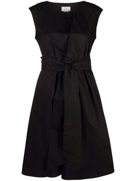 waist-tie A-line dress