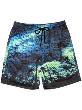 tropical-print deck shorts