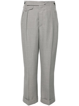 high-waist tailored trousers