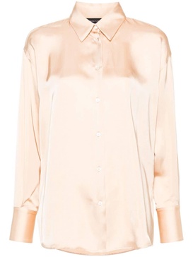 satin elongated shirt