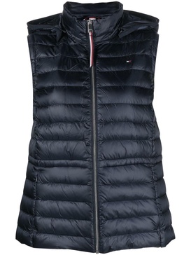 padded zip-up gilet