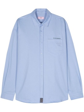 embroidered-logo cotton shirt