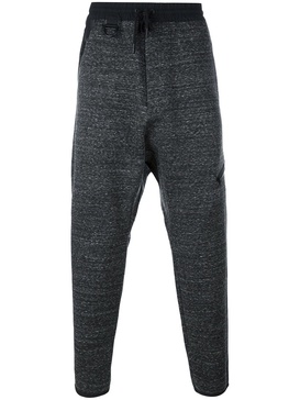 melange tapered joggers