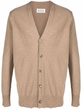 v-neck long-sleeve cardigan