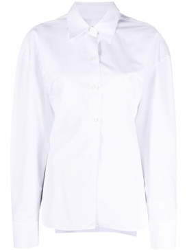 panelled cotton shirt