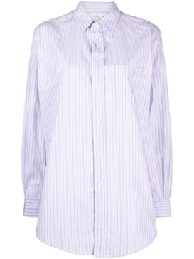 pinstriped poplin shirt