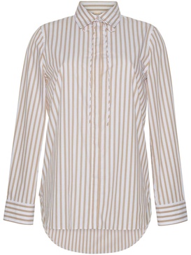 striped cotton-poplin shirt