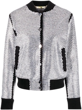 crystal-embellished bomber jacket