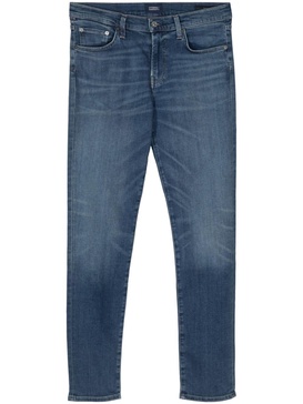 slim-fit low-rise jeans