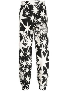 star-print cotton track pants 