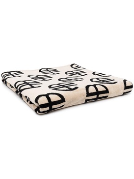 monogram two-tone towel