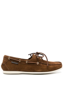 Tom Ford Suede Lace-Up Boat Shoes