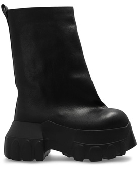 Mega Tractor leather ankle boots