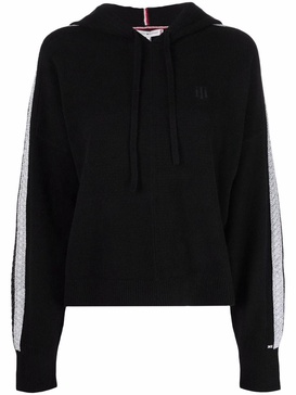 side-striped hoodie