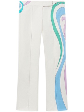 Marmo-Print cotton-blend trousers 