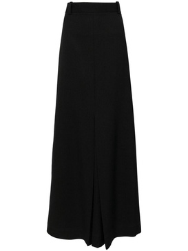 box-pleat maxi skirt