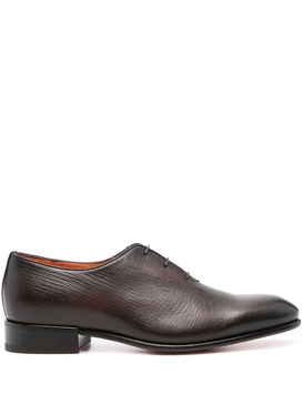 textured leather oxford shoes