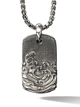 sterling silver Dog tag pendant