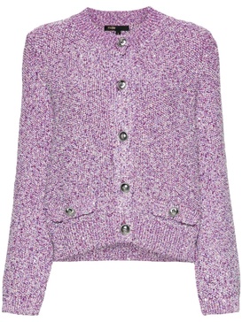 sequin-embellished knitted cardigan