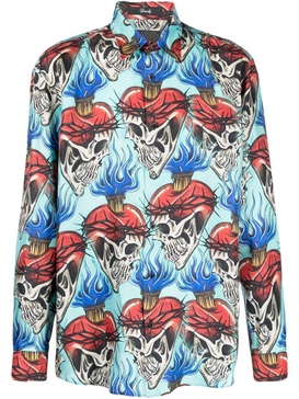 skull-print shirt 