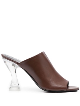 Luz Sequoia leather mules