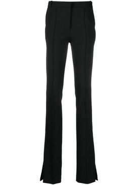 flared slim-cut trousers