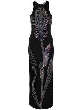 iridescent embellished sleeveless dress