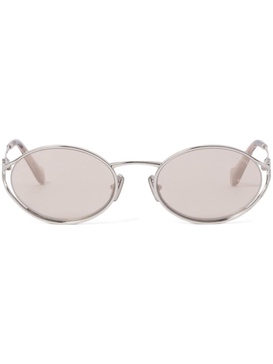 oval-frame sunglasses