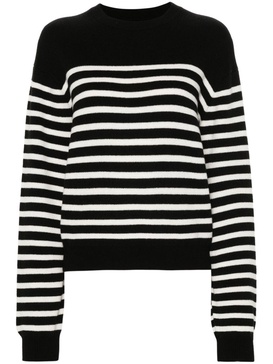 Black The Viola Striped Cashmere Sweater