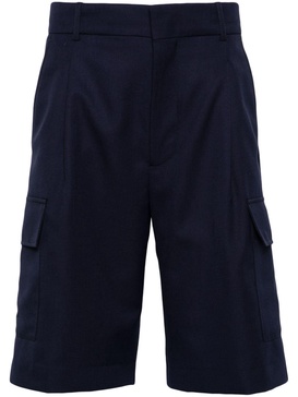 mid-rise twill cargo shorts