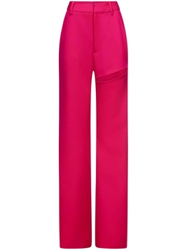 Asymmetric slit trousers