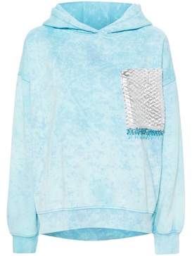 tie-dye cotton hoodie