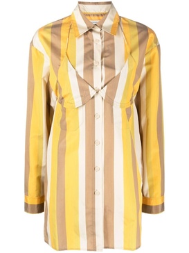 long-sleeve striped blouse