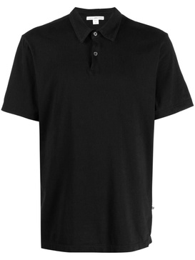 sueded-jersey polo shirt