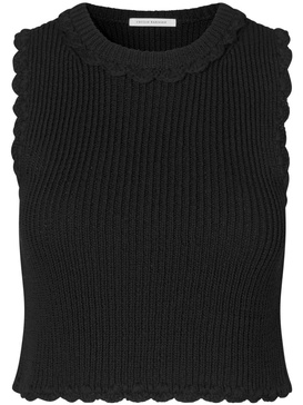 Vimona ribbed-knit top 