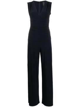 draped straight-leg jumpsuit