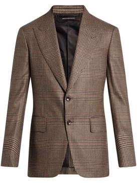 single-breasted wool blazer