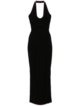 India halterneck midi dress