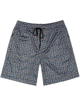 geometric-print deck shorts