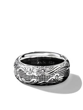 sterling silver Waves band ring