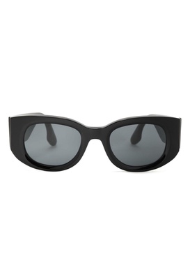 tinted-lenses oval-frame sunglasses 