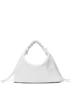 large Drawstring leather shoulder bag