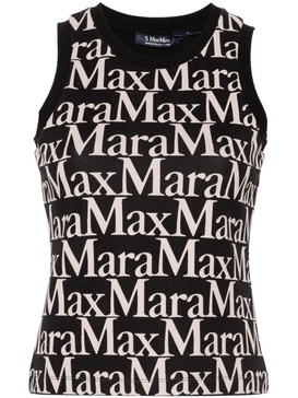 logo-print tank top