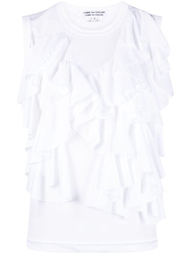 ruffle-detail sleeveless top