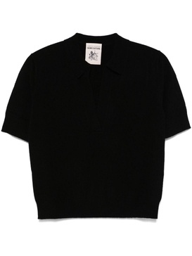 knitted polo shirt