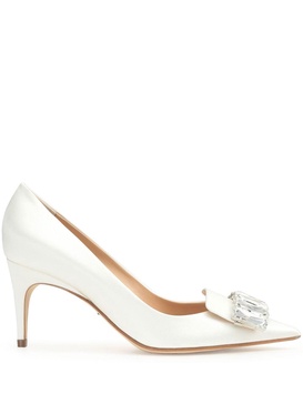 SR1 Bridal 75mm satin pumps