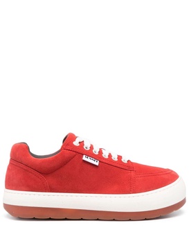 Dreamy lace-up suede sneakers 