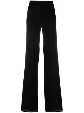 contrast-stitch straight-leg jeans