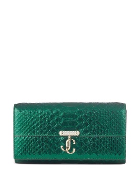 Avenue snakeskin-effect wallet-on-chain